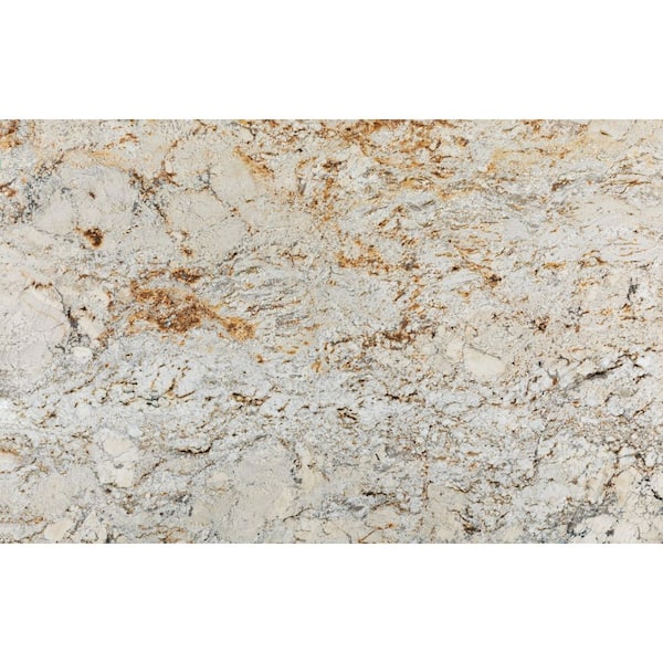 The same granite countertop after honing, repair, and sealing